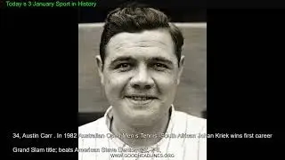 Today s 3 January Sport in History