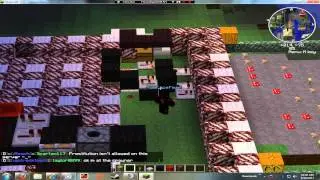 team extreme minecraft Fire Work Area Prep.