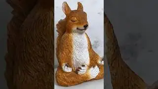 animal meditation statues funny squirrel yoga statues garden decoration