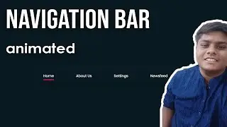 Designing Navbar with Underline Animation using CSS3 and JavaScript. Complete tutorial | Code Grind