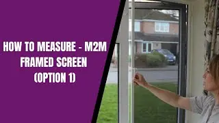 How to Measure - Made to Measure Framed Window Screen (Option 1)