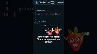 How to Ignore Special Characters present in a String? | dart for flutter |  #Dart #darttutorial