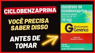 CICLOBENZAPRINA para que serve? efeitos colaterais | dose | MIOSAN MUSCULARE