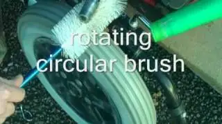 Wheelchair Tyre Cleaning experiments