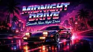 MIDNIGHT DRIVE &ndash; Smooth Neon Night Drive & 80s Synthwave