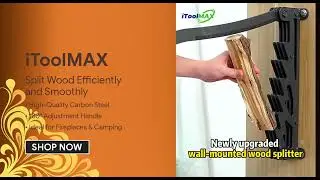 Wall Mounted Firewood Kindling Splitter is the perfect combination of power, safety, and convenience