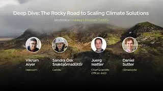 18. Deep Dive Panel: The Rocky Road to Scaling Climate Solutions