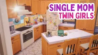 Single Mom, Twin Girls Apartment | The Sims 4 Speed Build