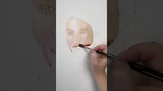 This TIP helps you improve your watercolor portraits #watercolorportrait #watercolortechniques #art