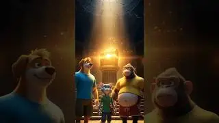 The Jungle Treasure Hunt🌿✨ | Dog, Cat & Monkey&rsquo;s First Adventure #viral #cartoon #trending