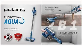 Подробный обзор на мой любимый беспроводной вертикальный пылесос Polaris PVCS 7000 Energy WAY AQUA ❤