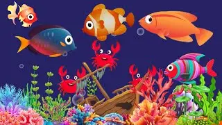 Calming Undersea Animation Baby Lullaby, Soothing fishes🐟Baby Sleep Music #fishlullaby #lullaby #242