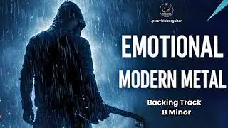 Emotional Metal Guitar Backing Track | B minor Intensity
