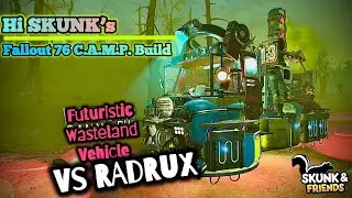 Wasteland Futuristic Vehicle | Fallout 76 | Build-Off | Hi SKUNK VS @RADRUX  I C.A.M.P. Build