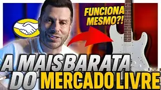 Testei a NOVA GUITARRA mais BARATA do Mercado Livre! Vale a Pena? Aconteceu algo INESPERADO