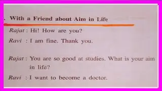 With a friend about Aim in Life/Conversation with my friend about Aim in Life in English. ll