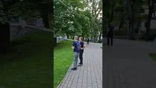 Рига. Бастионная горка. Парк. Фонтан. Riga. Bastion Hill.  A park. Fountain
