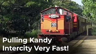 SLR Class M6 785 ICE Locomotive Pulling Kandy Intercity Very Fast!