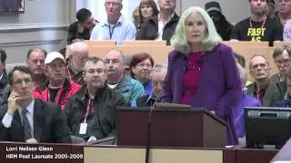 Lorri Neilsen Glenn reading her poem 