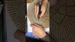 Wood burning a basket Weave Illusion.