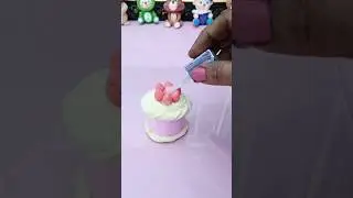 Торт из глины 🎂 | Лепка из глины своими руками #шорты