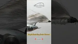 Easy & Simple Gray Zonker Streamer Fly Tying Tutorial  | Short How to Tie a simple Zonker streamer