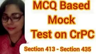 Mock Test on CrPC | Section 413 - 435  #crpc #judiciary #mocktests #importantquestionsipc #rjs