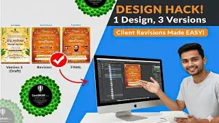 How to make multiple versions from 1 design | CorelDRAW tutorial in Hindi