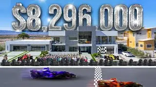 Luxury Meets Speed: F1 Mansion with a Floating Red Bull Car Inside!