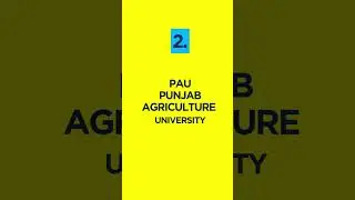 TOP 5 AGRICULTURE UNIVERSITY IN INDIA