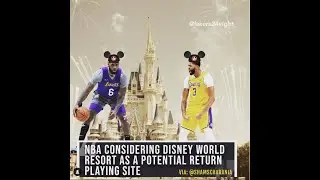 The NBA Resuming Play in Disney World?