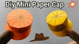 Diy Mini paper cap | How to make paper cap | Origami paper cap