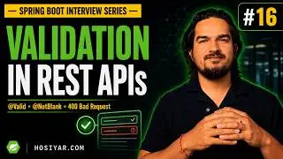 Validation in Spring Boot REST APIs | Spring Boot Interview Series #16