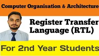 Register Transfer Language | RTL in COA | Computer Organisation & Architecture