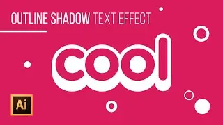 Simple Typography Tutorial: Creating an Outline Shadow Text Effect | Text/Typography Modification