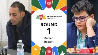 🇱🇾 Abugenda Nagi &ndash; Erdogmus Yagiz Kaan 🇹🇷 | FIDE World Cup 2025 | Game 1 | Board 1