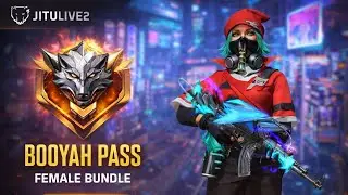 Booyah pass female bundle first game play 🔥 । Free fire game play । Free fire Booyah pass ।