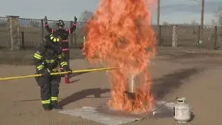Watch: Firefighters demonstrate dangers of frying turkey incorrectly