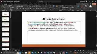 Graphical User Interface using Java