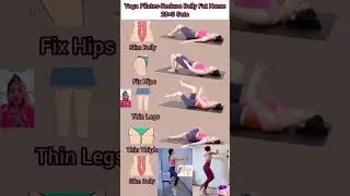 Yoga pilates reduce postpartum bellyfatloss workout athome#weightloss exercise home#shorts#exercise