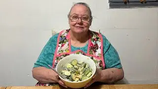 My Mamaw’s homemade cucumber salad!