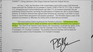 Oregon and the White House locked in legal battle over National Guard mobilization