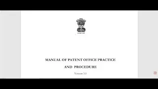 Patent Agent Exam - Patent Manual - Indian ISA & IPEA