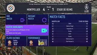 MONTPELLIER HSC 4-1 STADE DE REIMS FIFA21LIGUE1SIMMATCH MATCHDAY 8