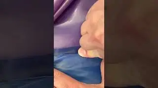 Making a latex vac bed - gluing seam edges