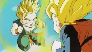 Goten e Trunks Fuj&atilde;o do Dinossauro [Dragon Ball Z Kai Epis&oacute;dios Finais]