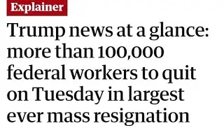 100,000 US Federal Workers to Resign | Largest Mass Resignation in American History 