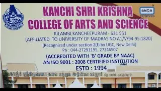 KANCHI SHRI KRISHNA COLLEGE OF ARTS AND SCIENCE KANCHIPURAM
