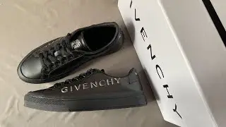 Givenchy City Sport Logo Embossed Leather Sneakers In Black Review From Supkicks