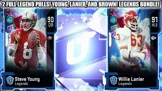 2 FULL LEGEND PULLS! LEGEND BUNDLE! STEVE YOUNG, LANIER, AND BROWN! | MADDEN 20 ULTIMATE TEAM